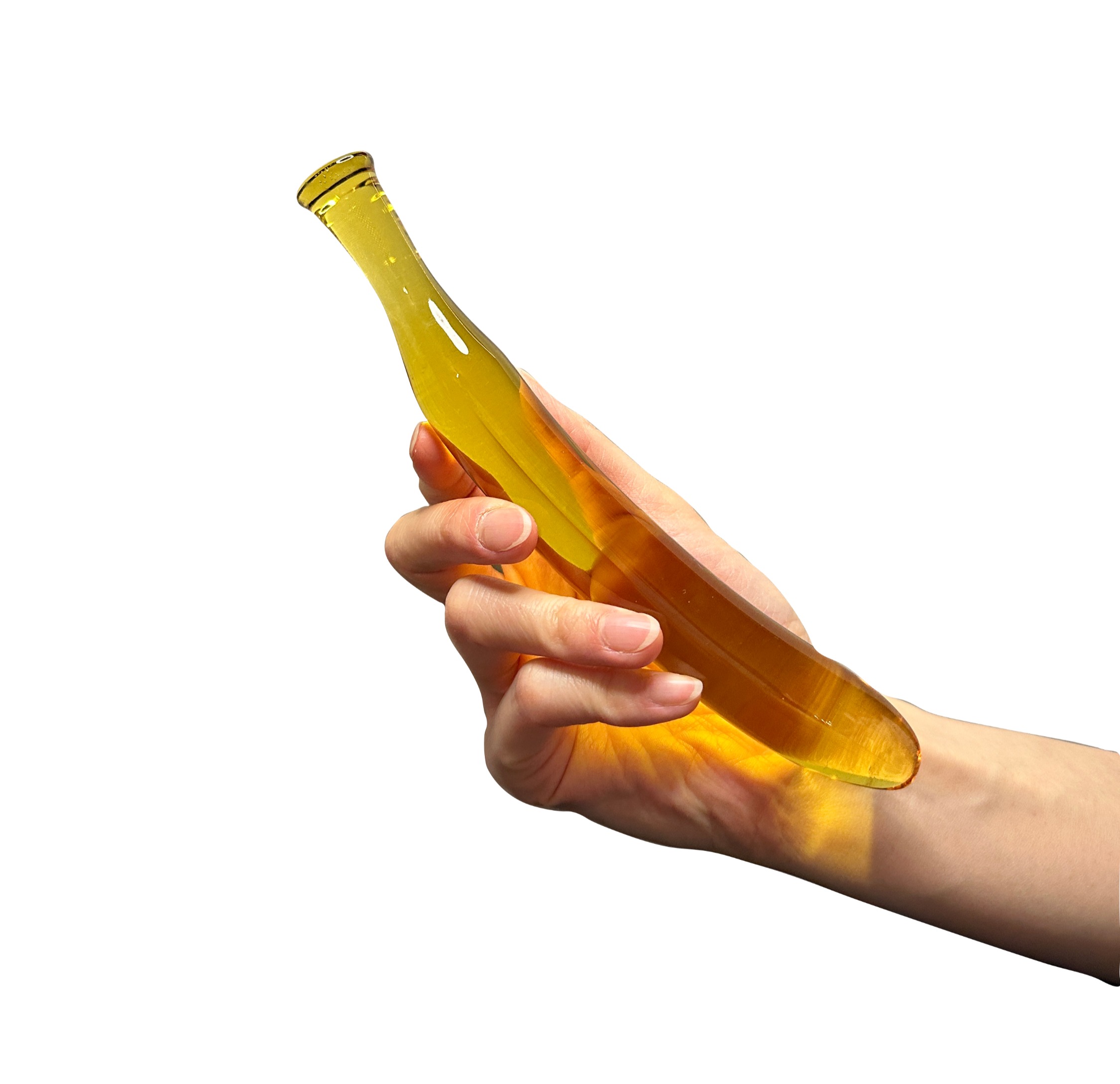 7.1" Banana Glass Dildo alternate