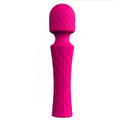 8" Rechargable Wand Vibrator Silicone