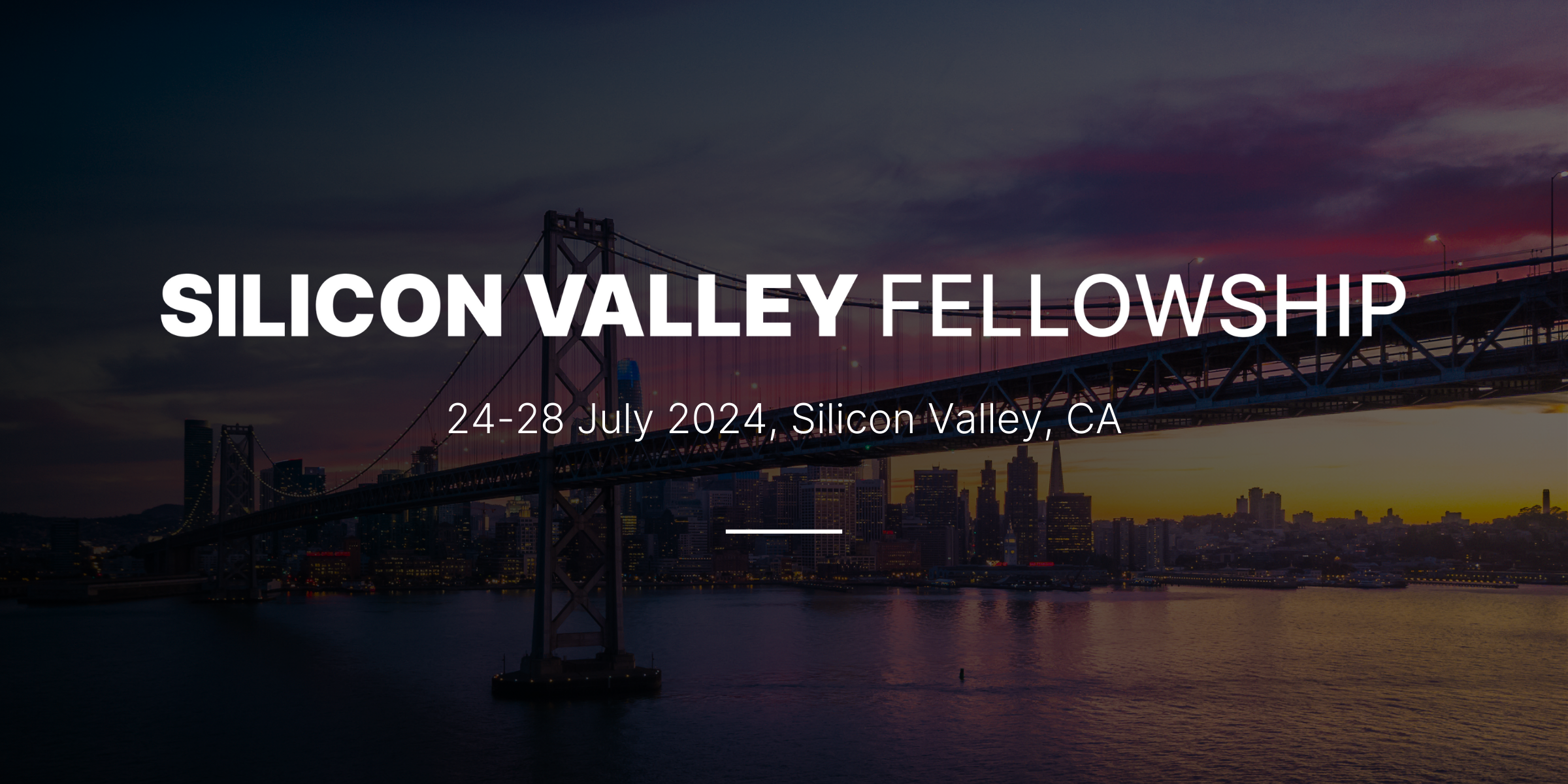 Silicon Valley Fellowship | 24-28 July 2024 cover