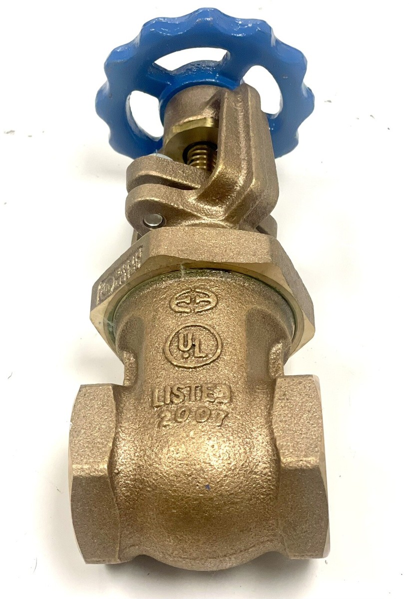 วาล์วประตู OS&Y ทองเหลือง เกลียว ดับเพลิง ขนาดเล็ก NIBCO T-104-O 1/2" (OS&Y Gate Valve (Fire Protection))
