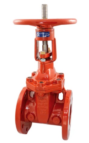 วาล์วประตู OS&Y เหล็กเหนียว Resilient Wedge ดับเพลิง ขนาดใหญ่ NIBCO F-607-RWS 12 นิ้ว (OS&Y Gate Valve (Fire Protection))