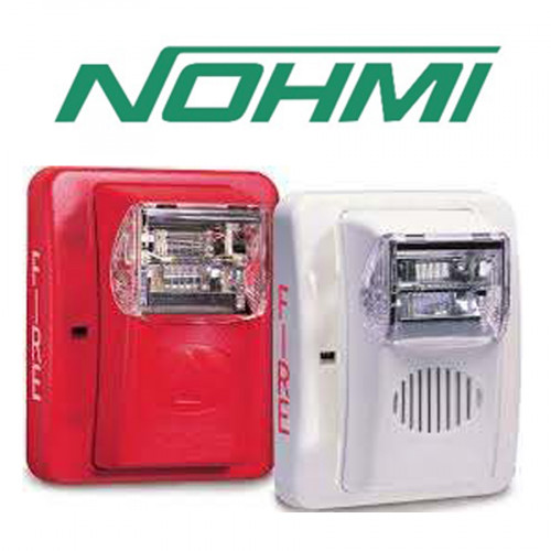 ไฟกระพริบพร้อมไซเรน (Strobe + Horn) UL Listed Nohmi NEC3-24WR (Strobe Light)