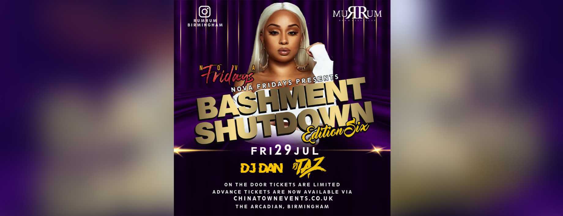 We Love Bashment at Rum Rum Birmingham / Edition Six