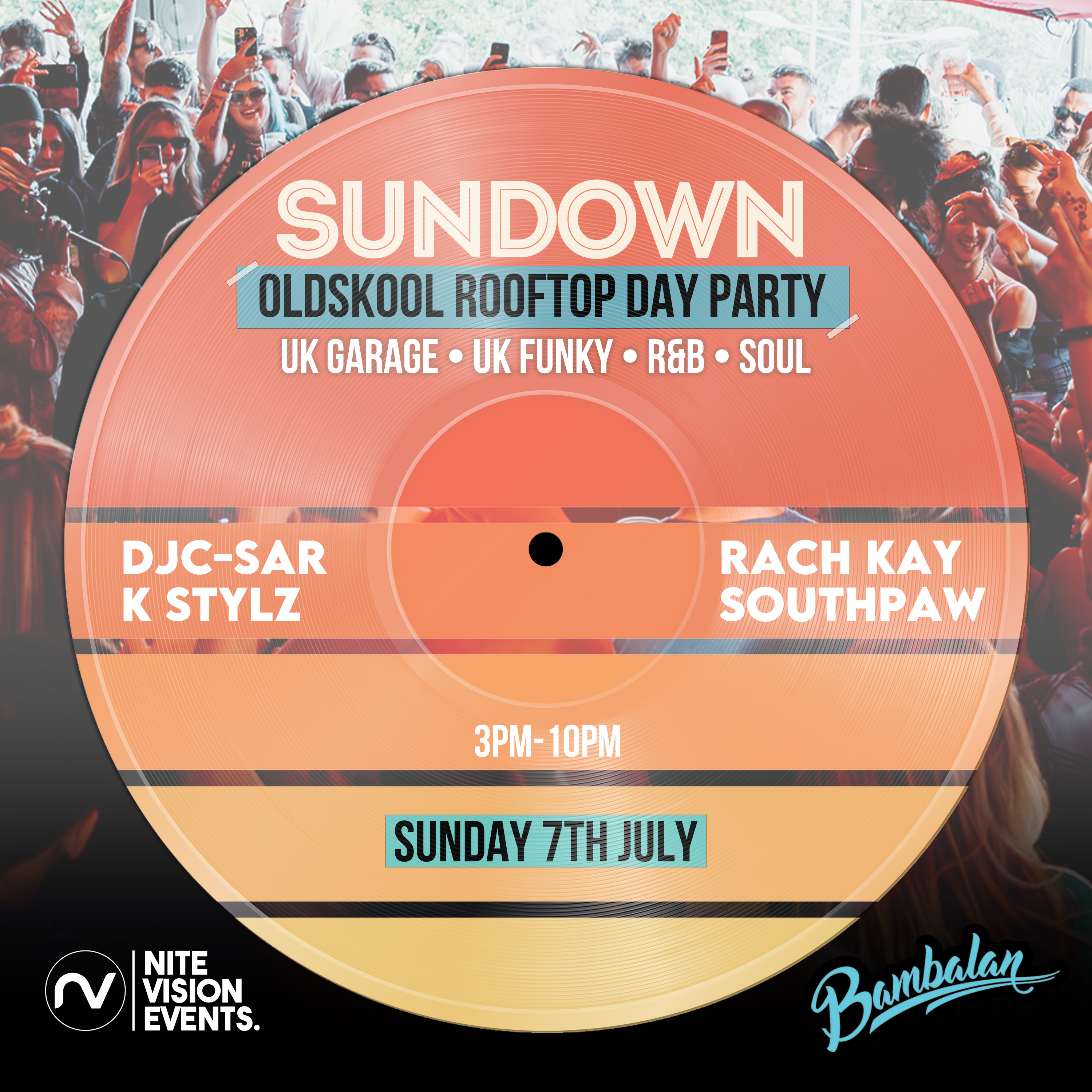 SUNDOWN • Oldskool Garage & R&B Rooftop Day Party • Bristol