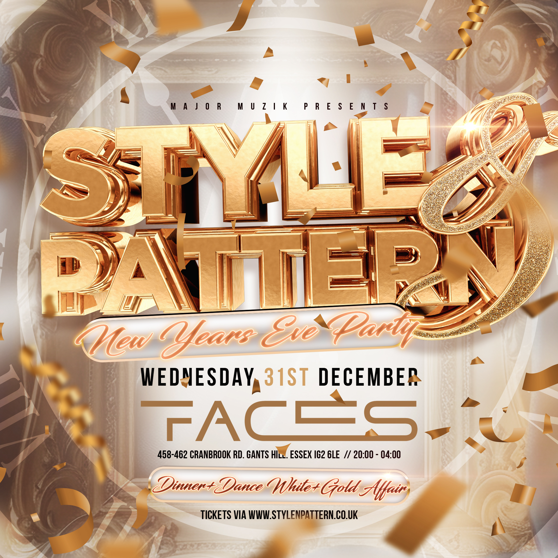 STYLE & PATTERN - New Years Eve Party - The All White & Gold Affair