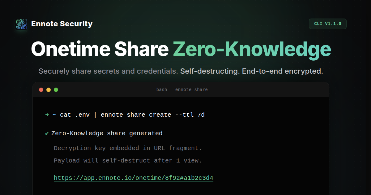 Onetime Share (Zero-Knowledge Secret Sharing)