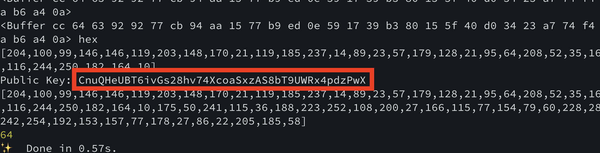 Result log