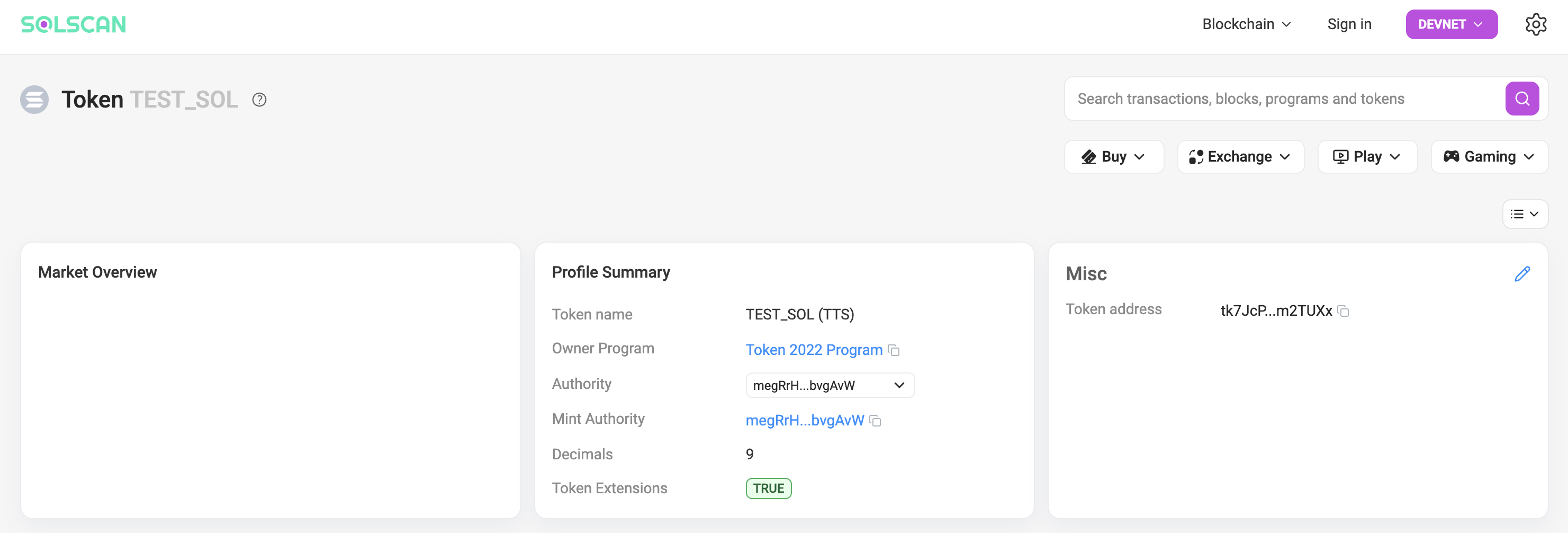 Mint Account State