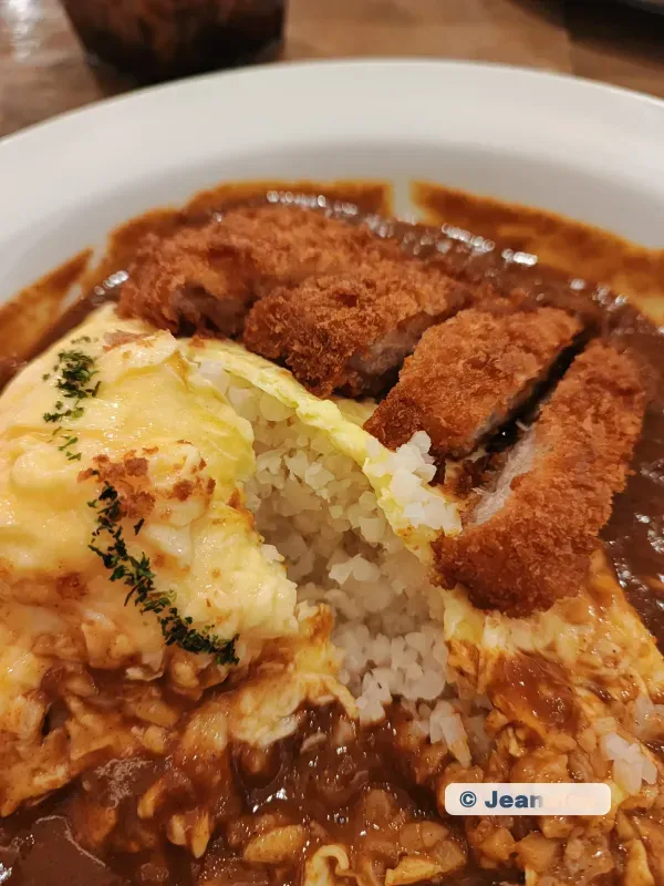 Omellete Tonkatsu Curry with Cauliflower Rice