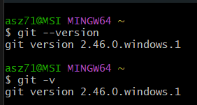 git version