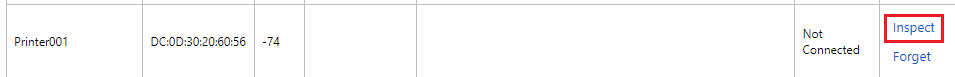 Web Bluetooth Inspect