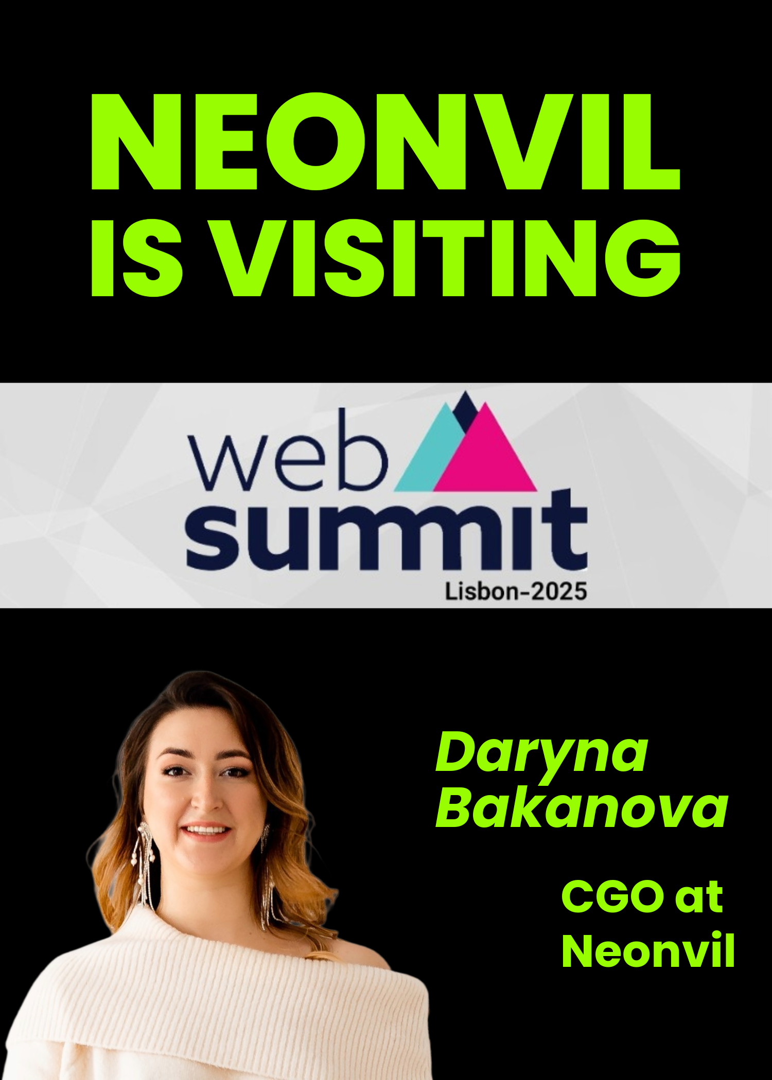 Neonvil is Coming to Web Summit. Let's Talk About Building Real Products.