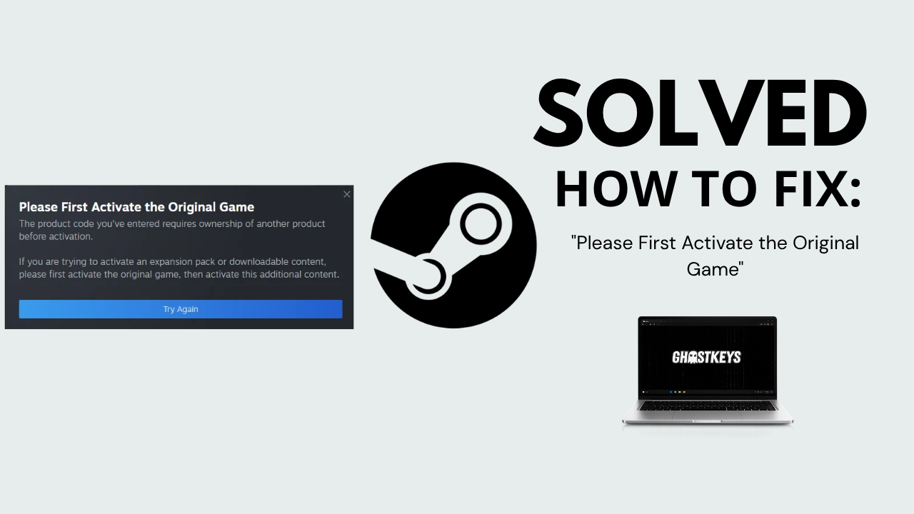 How to fix requires ownership of another product before activation Steam error
