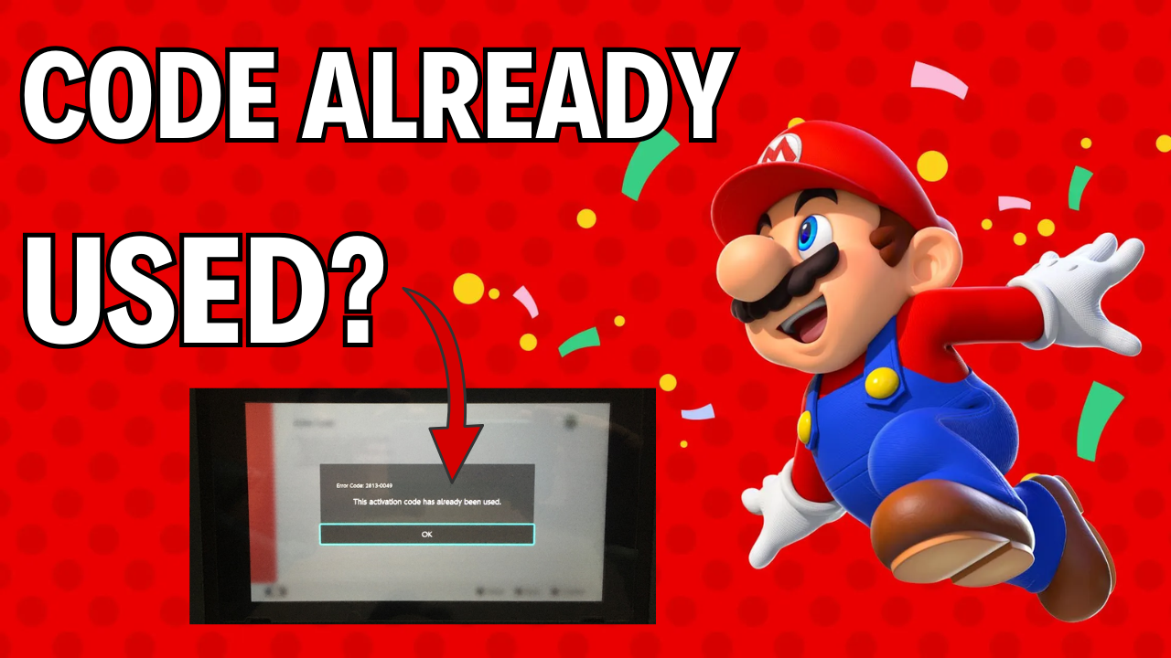 How to fix This Code Has Already Been Used Nintendo eShop error