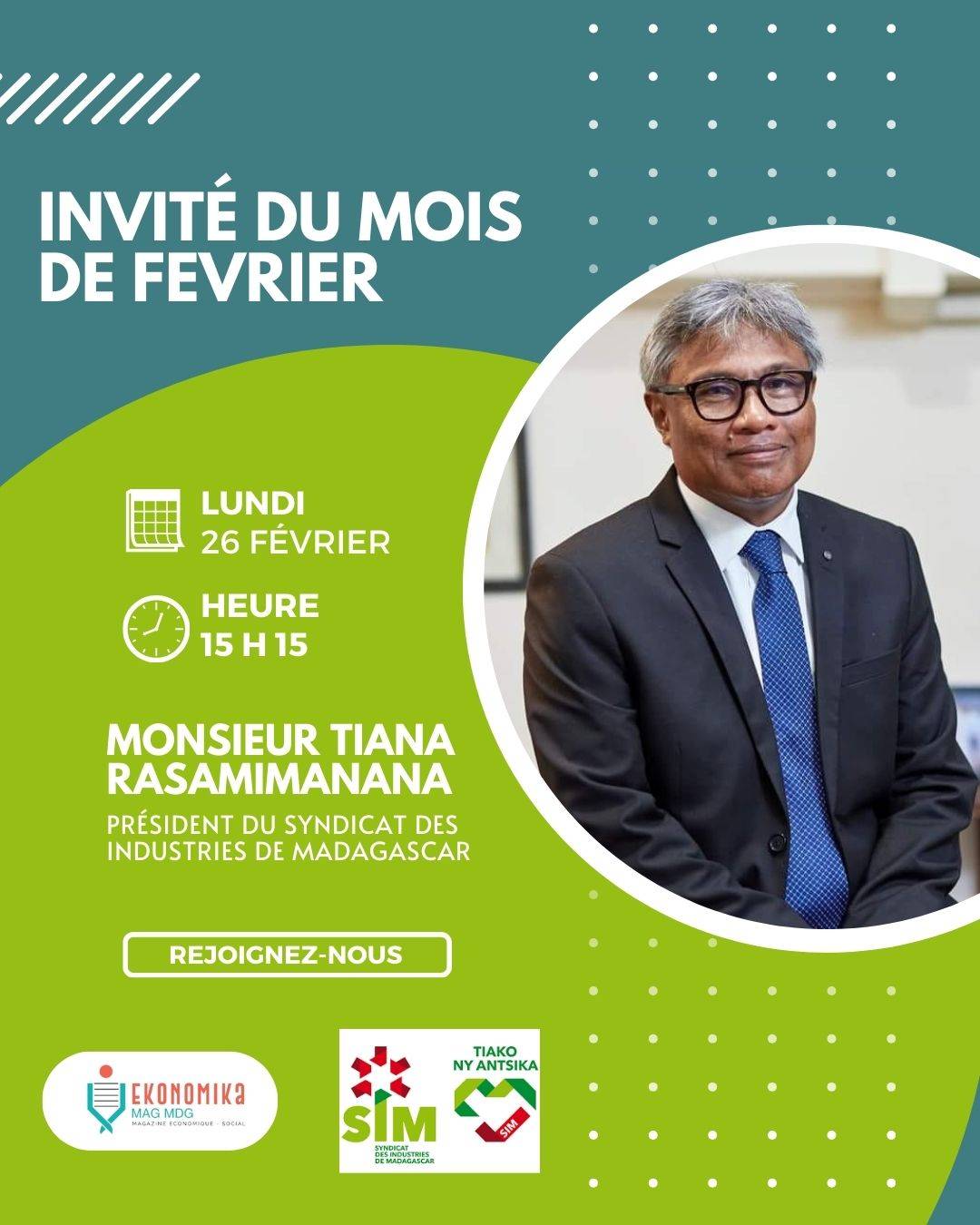 Invité du mois de Février sur EKONOMIKA MAG | Ekonomika Mag MDG