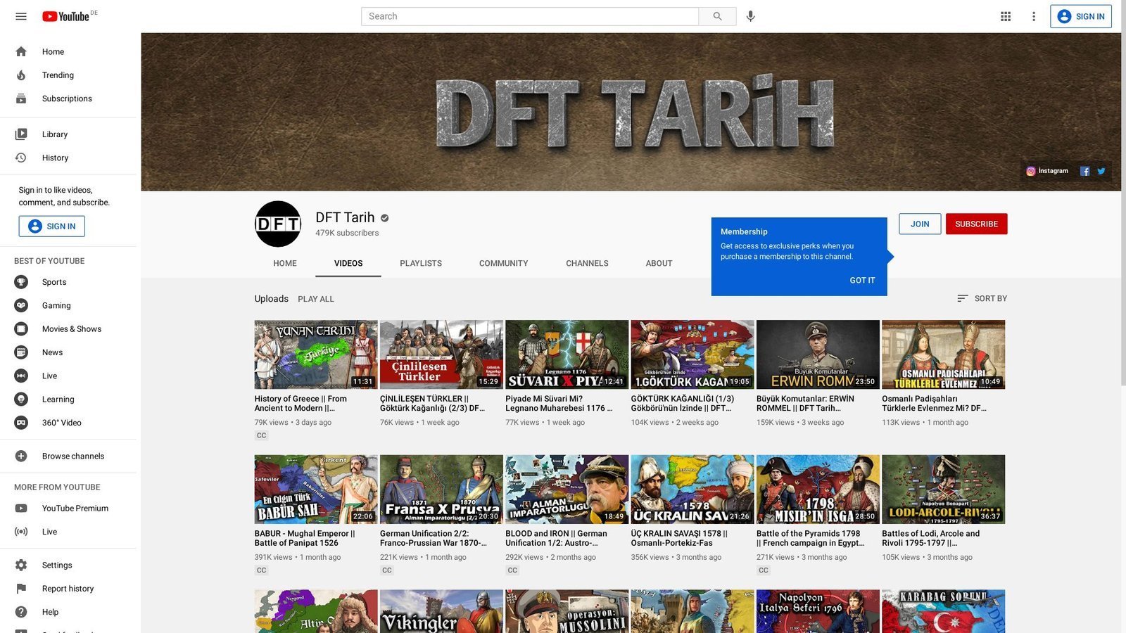 Biri "Tarih" mi Dedi | DFT Tarih