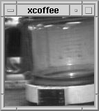 XCoffee istemcisinde görünen Trojan Room kahve makinesi
