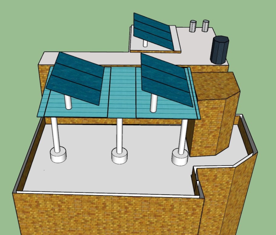 Rooftop solar 3D model