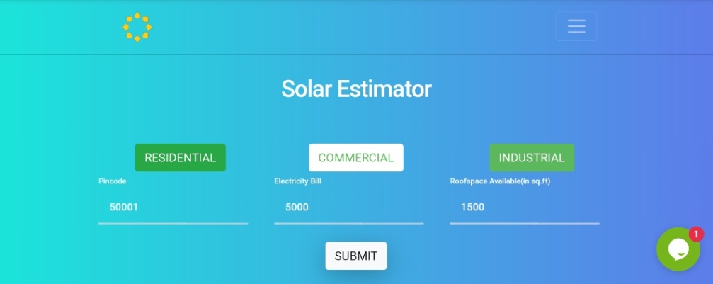 Solar estimator unergia