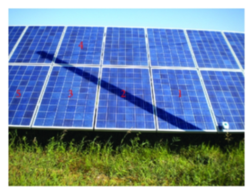 solar panel under shade creates hotspot