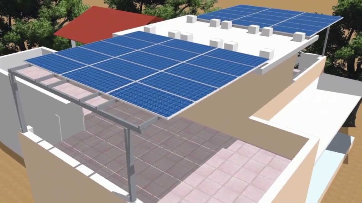 elevated solar structure