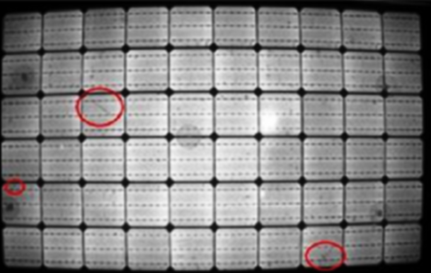 micro cracks in solar panels