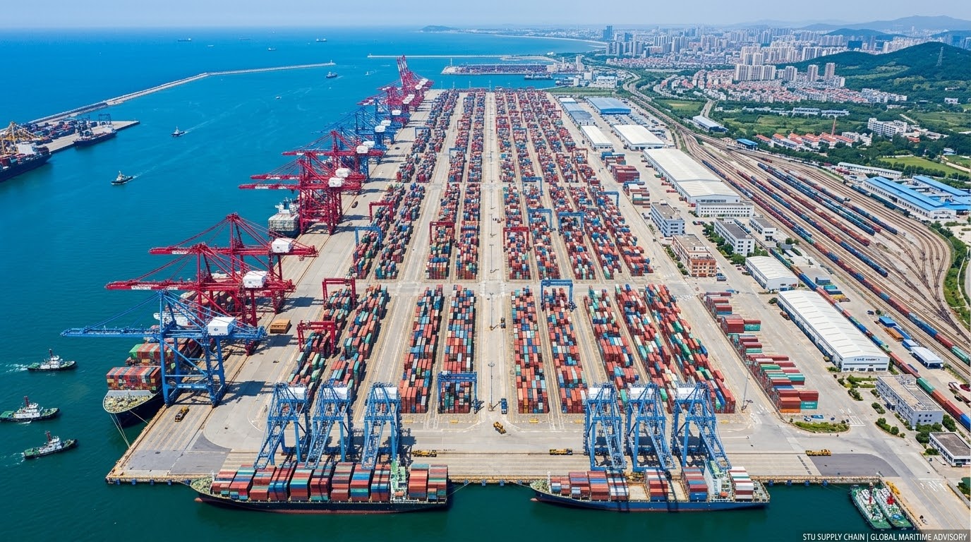Transpacific Ocean Shipping Rate Forecast and Advisory - STU Supply Chain Chart showing Transpacific sea shipping rate surges and container freight market advisory for September 2026