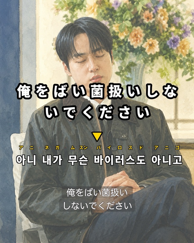 俺をばい菌扱いしないでください