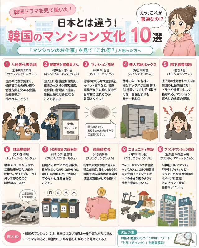 韓国のマンション文化 韓国のマンション文化
