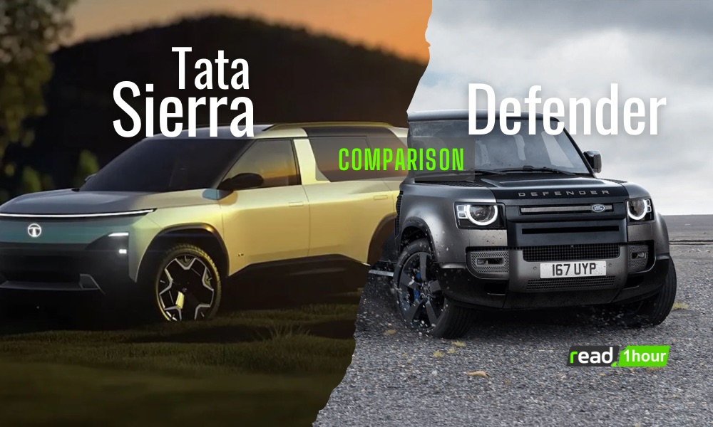 Tata sierra and Land Rover defender News, read1hour , latestupdate
