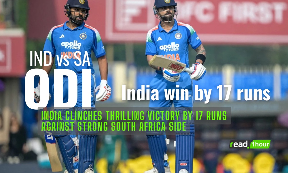 India Clinches Thrilling Victory By 17 Runs Against Strong South Africa Side India vs South Africa ODI, India win by 17 runs, India cricket news, ODI match highlights, South Africa batting collapse, India 349 runs, cricket latest update, sports news India.