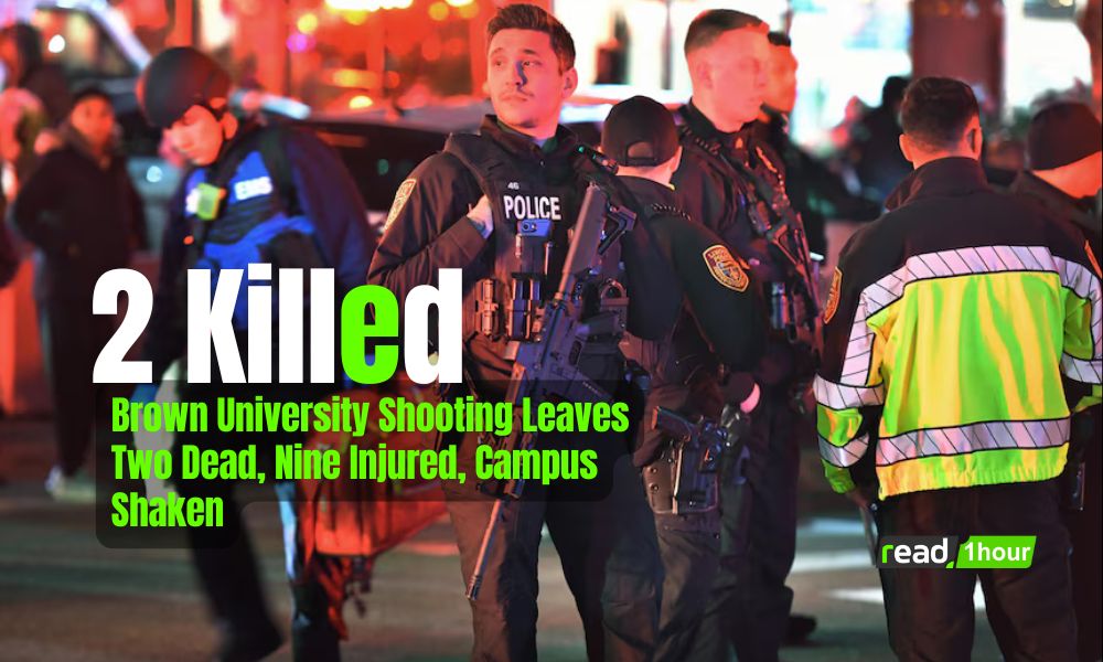 Brown University shooting investigation underway after deadly campus incident. Police presence at Brown University following shooting that killed 2 and injured nine people.