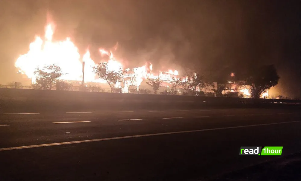 Rescue teams at Mathura Yamuna Expressway after deadly collision involving buses and cars