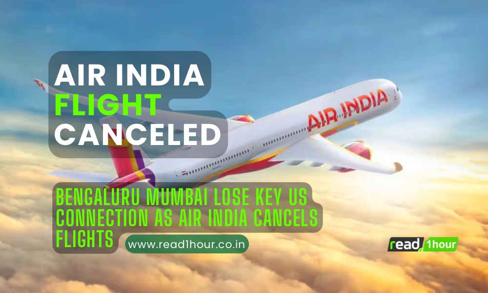 Air India aircraft at airport as Bengaluru and Mumbai lose direct San Francisco flight connectivity.