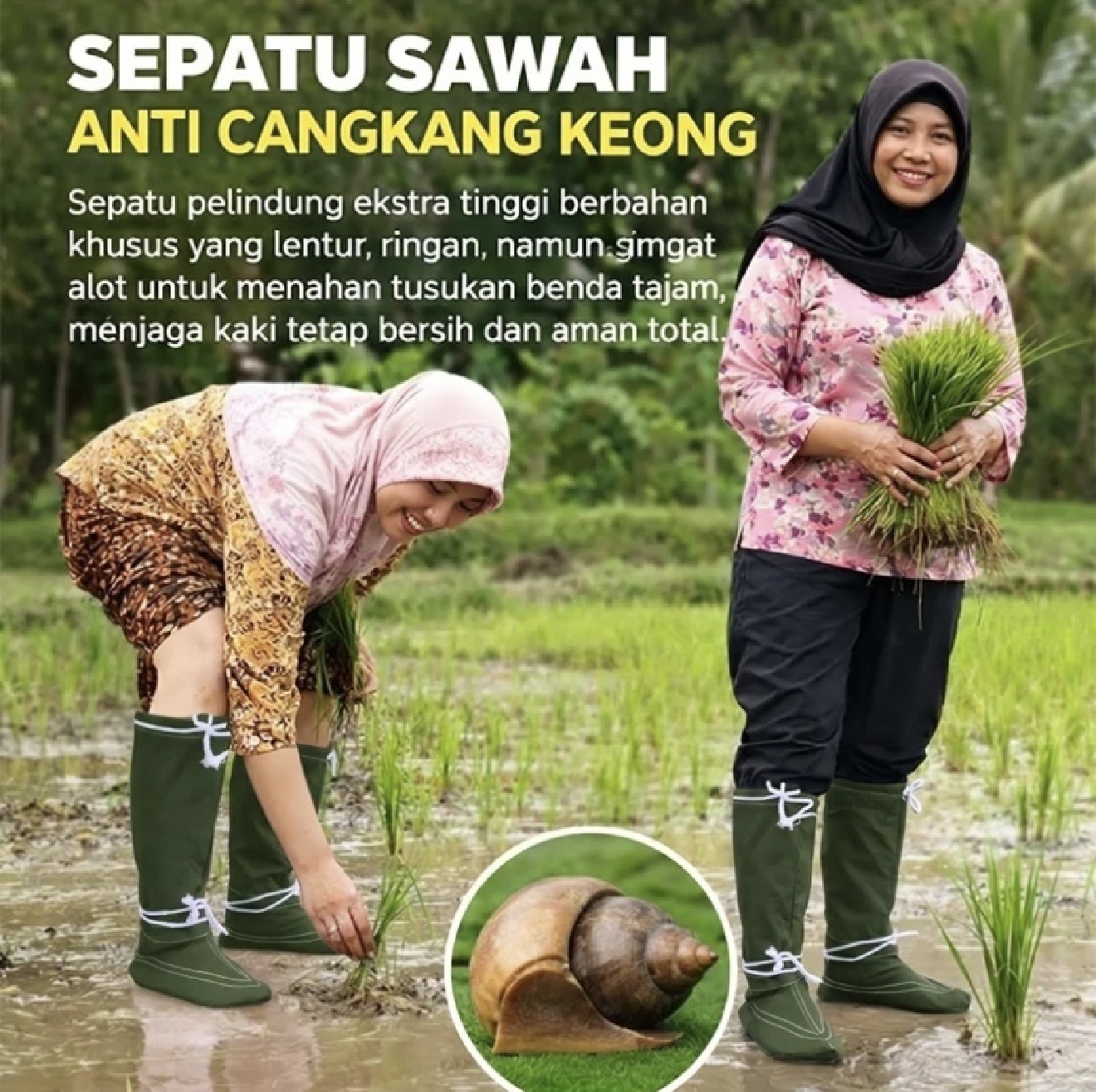 Sepatu Sawah Pelindung