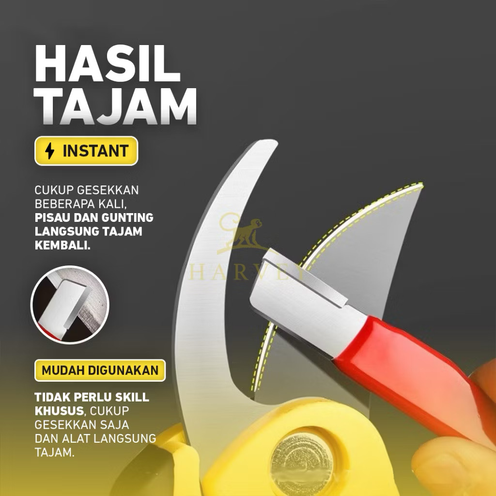 Hasil pengasahan pisau
