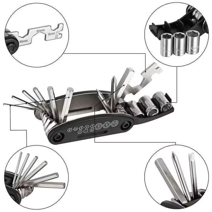 Kunci Shock Lipat Jepang 16 in 1