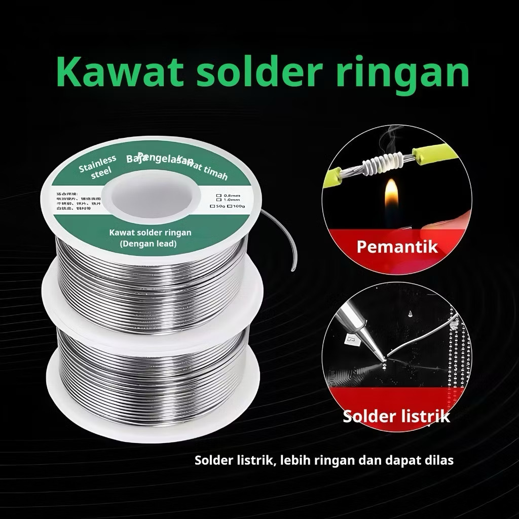 Kawat Solder Pakai Korek Api