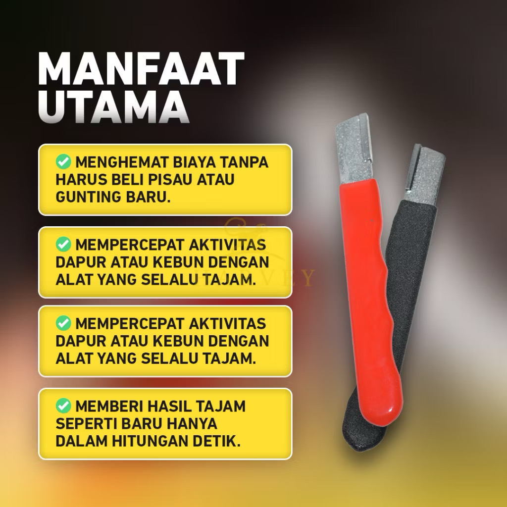 Pengasah Pisau Genggam Premium