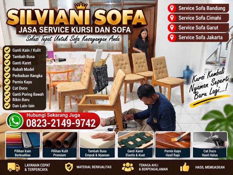SERVICE SOFA CIMAHI | SILVIANI SOFA SERVICE SOFA DI BANDUNG