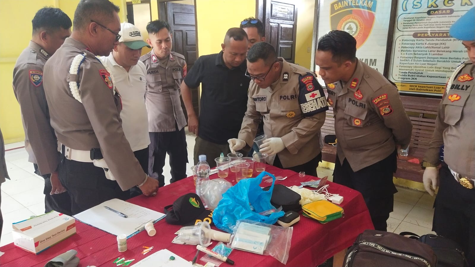 Propam Polres Morut Gelar Gaktiblin di Polsek Bungku Utara
