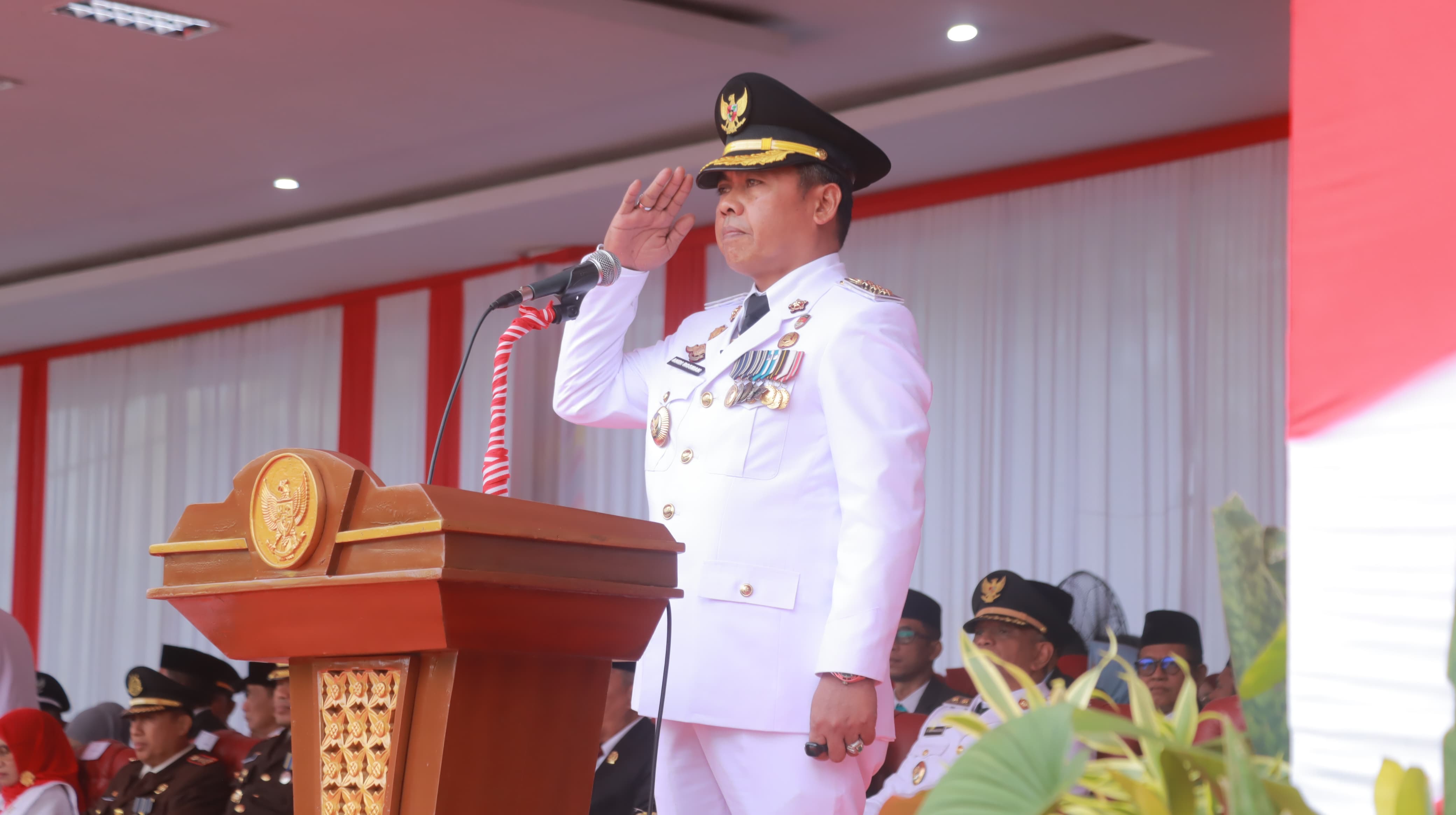 Semarak HUT ke-80 RI, Upacara Dipimpin Langsung Bupati Wajo