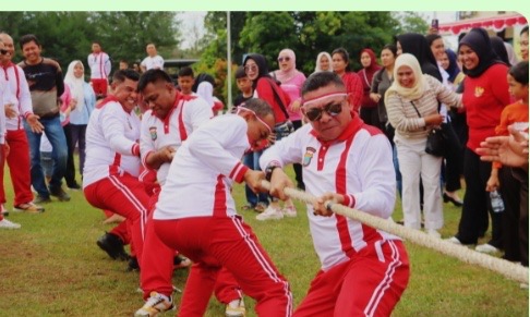 Rangkaian HUT Kemerdekaan RI,Polres Sigi Gelar Olahraga dan Lomba Tradisional 
