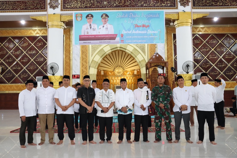 Kapolres Wajo Hadiri Shalat Dhuha Berjamaah, Tegaskan Komitmen Kabupaten Wajo sebagai Daerah Religius
