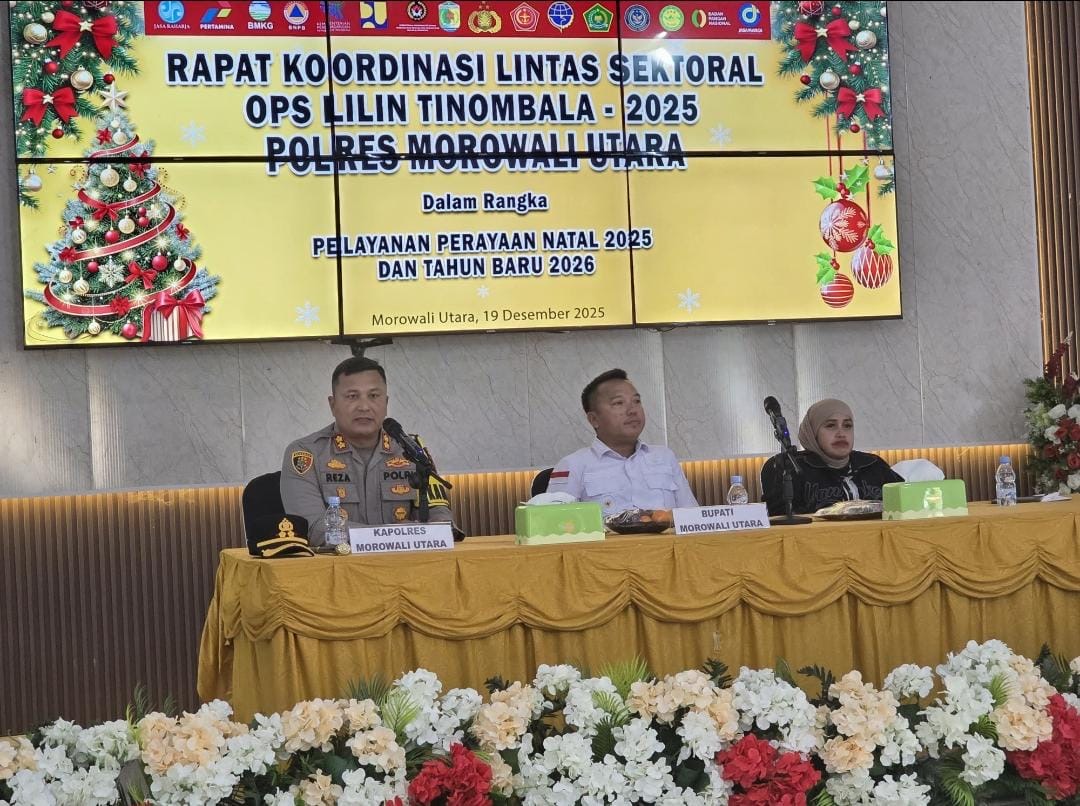 Pastikan Nataru Aman, Kapolres Morut Pimpin Rakor Ops Lilin 'Tinombala' 2025

