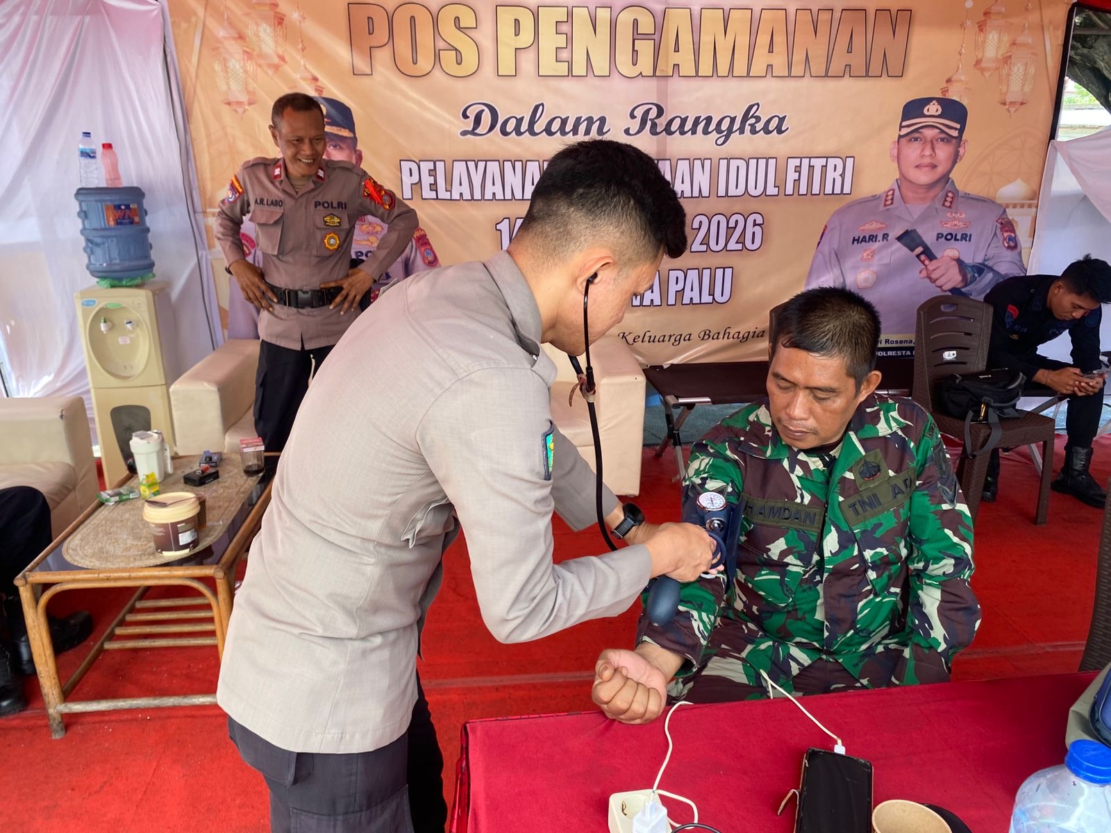 Personel Pospam Towua Palu Dapat Pelayanan Kesehatan