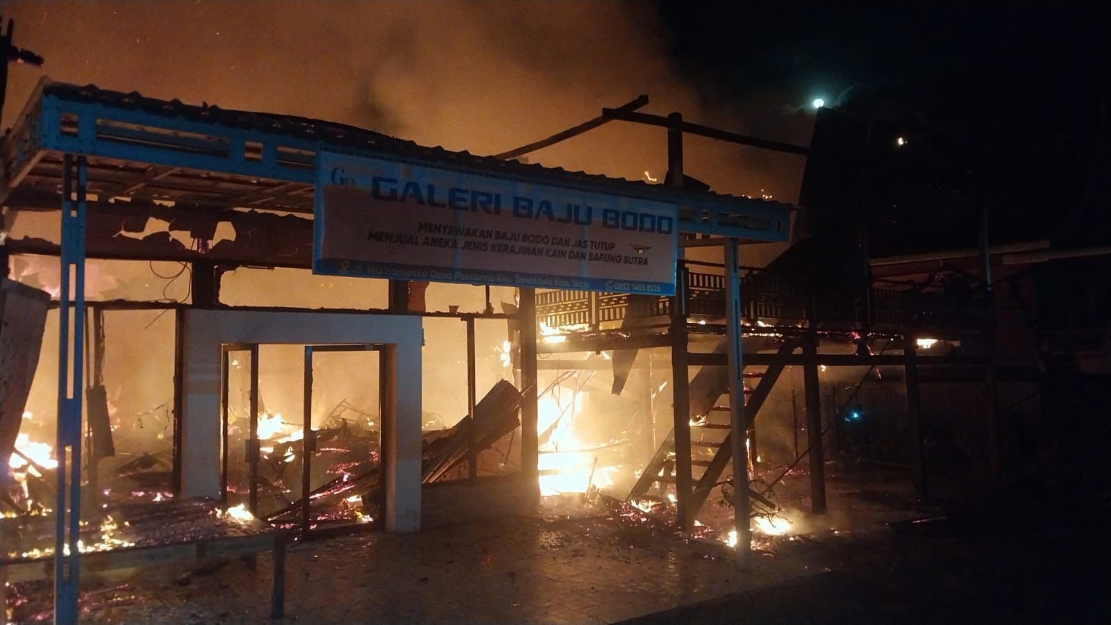 Kapolsek Tanasitolo: Kebakaran di Pakkanna Diduga Akibat Korsleting Listrik