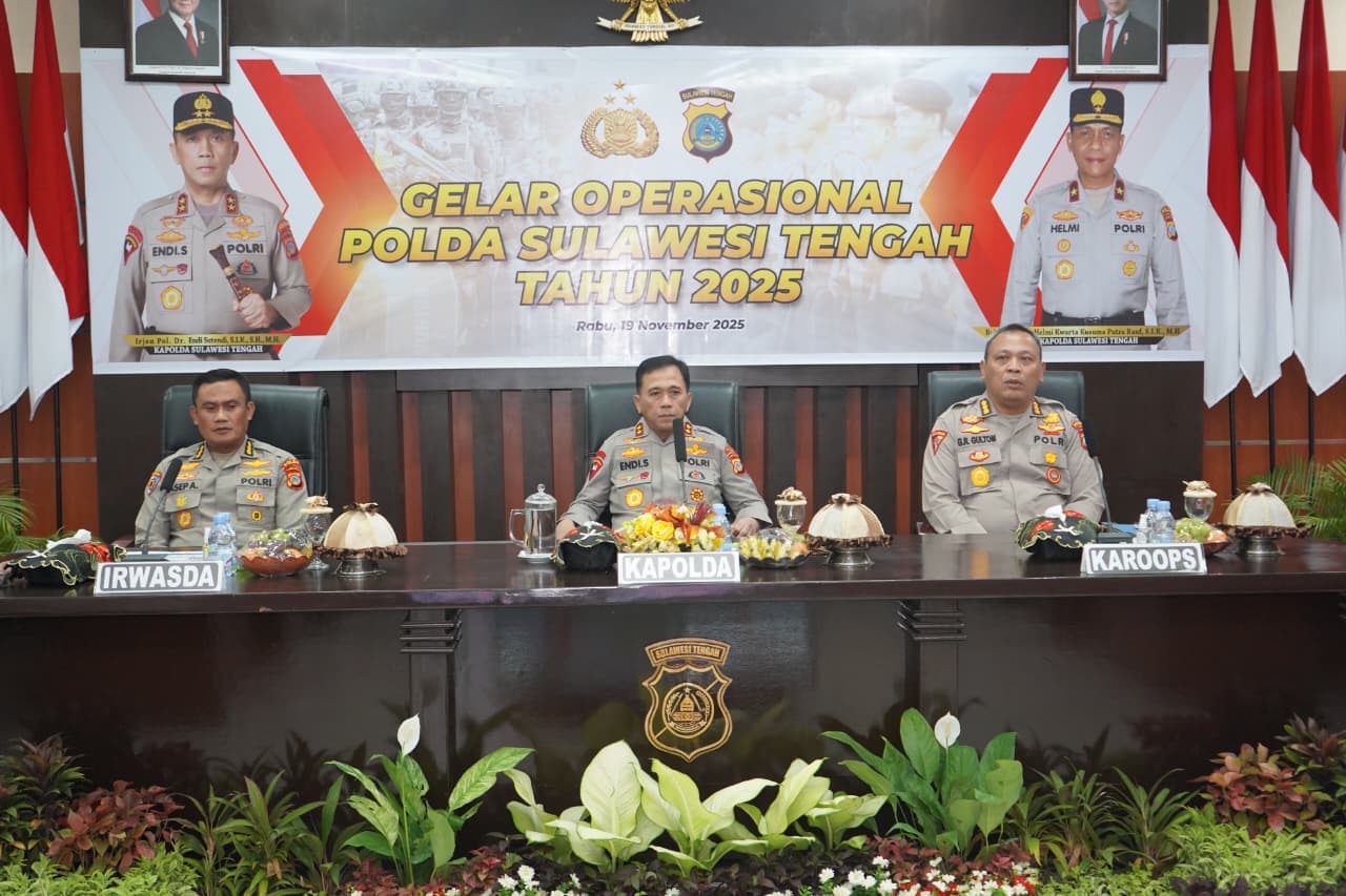 Kapolda Sulteng : Tingkatkan Kinerja Penanganan Perkara
