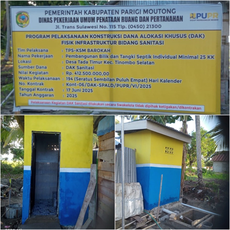 Lambat Pencairan Dana Pembangunan Infrastruktur Sanitasi di Tada Timur