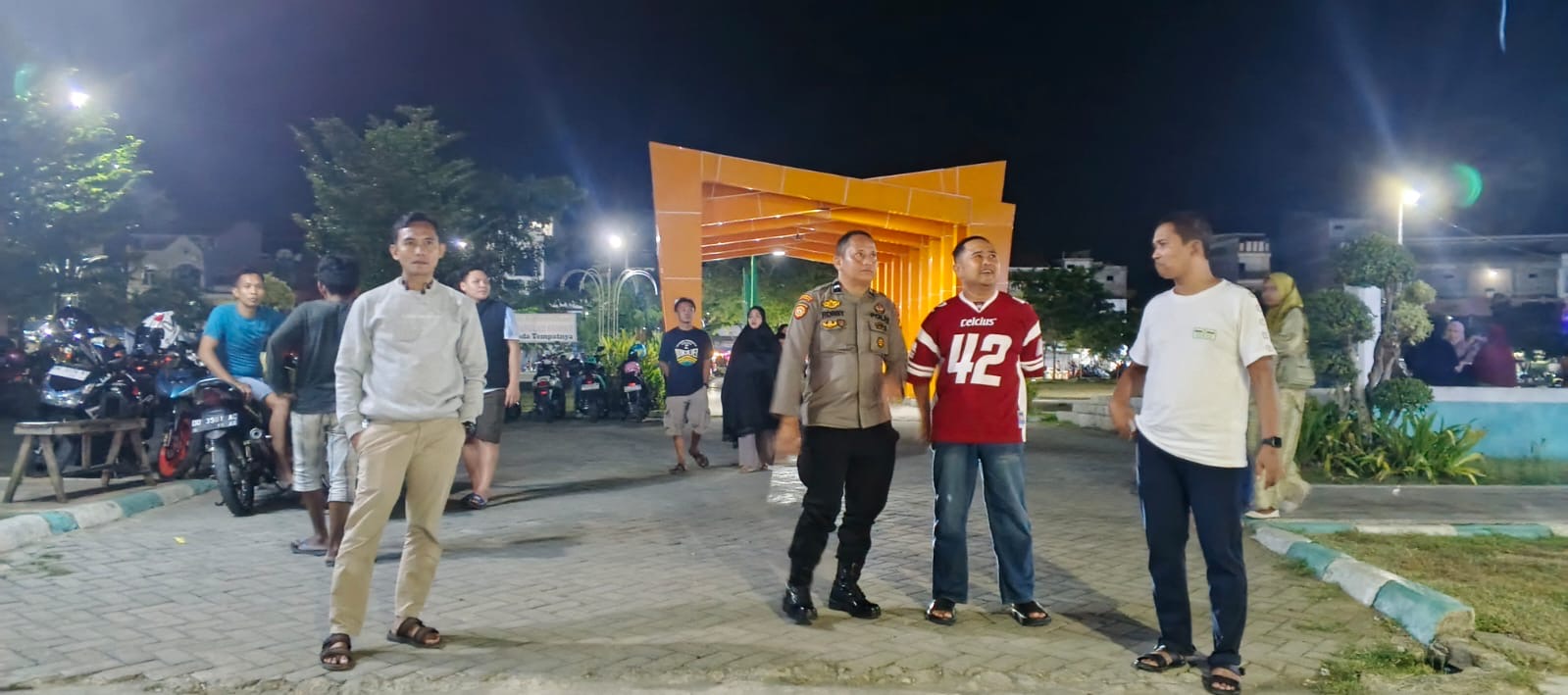 Patroli Malam Polsek Tempe Sasar Titik Rawan di Kota Sengkang